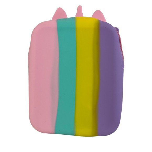 Sensory Bubble Pop Push Unicorn Shoulder Bag Purse Pastel Rainbow - Picture 2 of 10